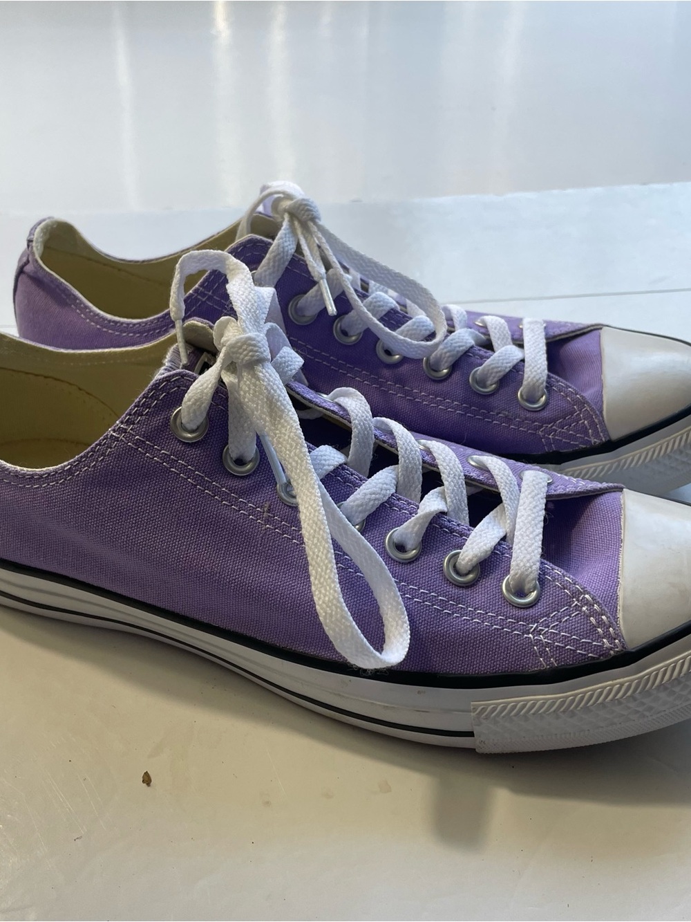 Converse Chuck Taylor All Star Low Top Purple Canvas Sneakers
